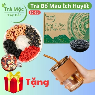 Trà Bổ Máu Ích Huyết – Dưỡng Nhan, Thanh Nhiệt, Giải Độc, Đẹp Da, Giảm Mụn, Giảm Stress, Tặng Bình – 74.999₫