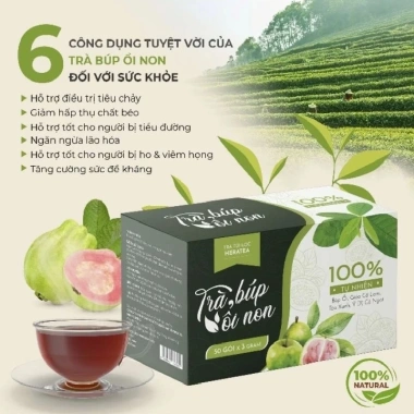 Trà Búp Ổi Non 50 Gói Giảm Cân Detox Thanh Lọc Cơ Thể, Hỗ Trợ Tiêu Hóa, Giá 48,000₫ 8