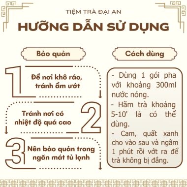 Trà Cam Quế Hoa Hồng Đại An - Xả stress, Đẹp da, Tăng sức đề kháng, chỉ 48.000₫ 7