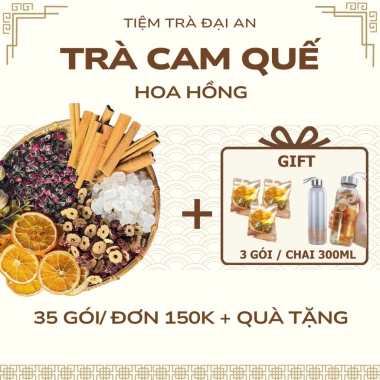 Trà Cam Quế Hoa Hồng Đại An - Xả stress, Đẹp da, Tăng sức đề kháng, chỉ 48.000₫ 9
