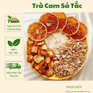 Trà cam sả tắc detox thanh lọc cơ thể - Trà khó uống giảm giá 28.000₫ (giá gốc 36.120₫), hỗ trợ detox