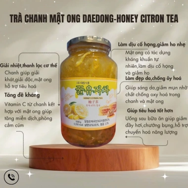 Trà Chanh Mật Ong Giải Cảm, Giảm Ho, Tăng Kháng Cho Trẻ & Người Lớn – 99.000đ 2