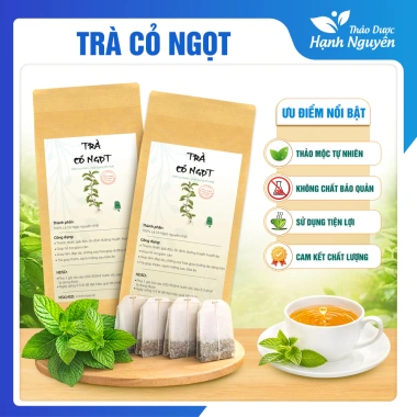 Trà cỏ ngọt 30 túi lọc - Thanh nhiệt, thải độc, 40.000đ Thảo dược Hạnh Nguyên