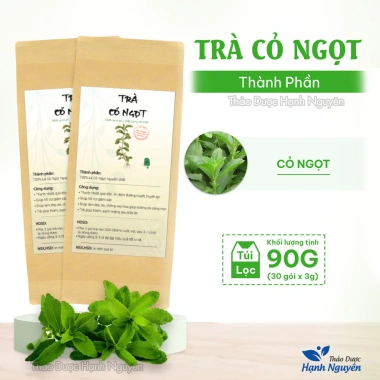 Trà cỏ ngọt 30 túi lọc - Thanh nhiệt, thải độc, 40.000đ Thảo dược Hạnh Nguyên