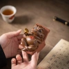 Trà cóc vàng Bộ trà sáng tạo Đồ trang trí thú cưng phụ kiện lễ trà đa năng cho bàn trà và máy tính 3