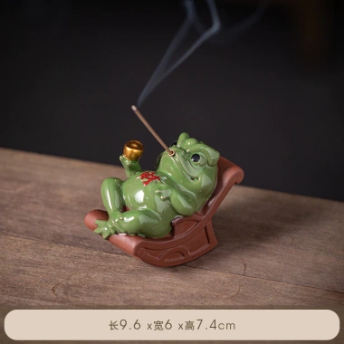 Trà cóc vàng Bộ trà sáng tạo Đồ trang trí thú cưng phụ kiện lễ trà đa năng cho bàn trà và máy tính