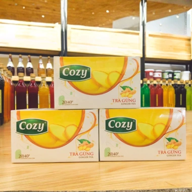 Trà Cozy Hương Gừng 40g 20 Túi Lọc Thơm, Vị Gừng Đậm, Dễ Pha, Giá 43.730₫ 4