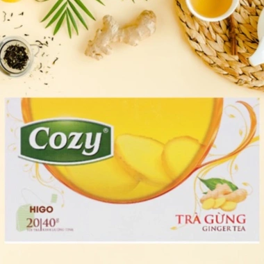 Trà Cozy Hương Gừng 40g 20 Túi Lọc Thơm, Vị Gừng Đậm, Dễ Pha, Giá 43.730₫ 6