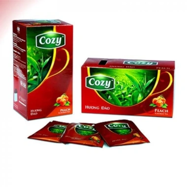 Trà Cozy Túi Lọc 20 Tép Đào, Hồng Trà, Vải, Dâu, Bạc Hà - Giá 44.650₫ 3