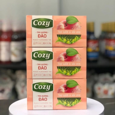 Trà Cozy Túi Lọc Hương Đào Peach 40g - Trà Đen Đậm Vị Ngọt Dịu, Giá 46.030 VND 3 Trà Cozy Túi Lọc Hương Đào Peach 40g - Trà Đen Đậm Vị Ngọt Dịu, Giá 46.030 VND 3