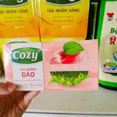 Trà Cozy Túi Lọc Hương Đào Peach 40g - Trà Đen Đậm Vị Ngọt Dịu, Giá 46.030 VND