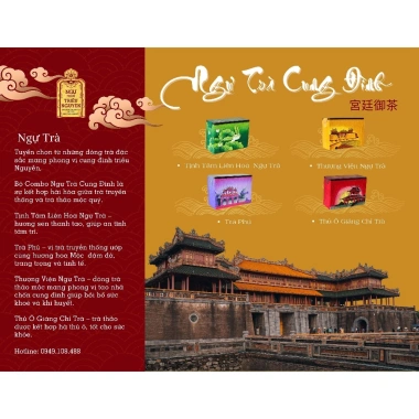 Trà Cung Đình Nguyễn Tịnh Tâm Liên Hoa Ngự Trà – Hương thanh tịnh, giá chỉ 970k