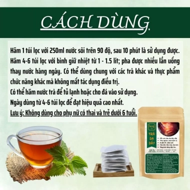 Trà Dạ Dày Đại Tràng 50 lọc - Giảm viêm loét, trào ngược, ợ hơi, ợ chua, ngăn HP - Giá 130.000₫