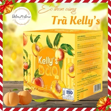 Trà Đào giảm cân Kelly chính hãng 15 gói - Giảm cân nhanh, đốt mỡ, giá 279.000₫