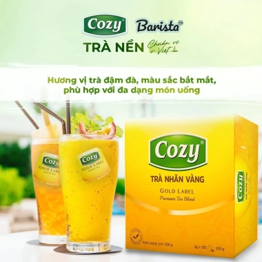 Trà Đen Nhãn Vàng Cozy 100 Túi Lọc Rời Pha Trà Chanh Trà Tắc Trà Chanh Giã Tay Giá 104.900 VND 2
