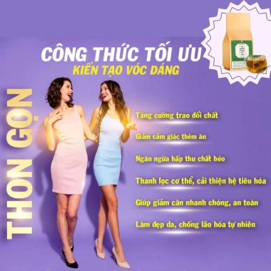 Trà detox giảm cân Fengcha - Chuyển hoá mỡ thừa, làm mềm mô mỡ, đào thải an toàn, không mệt mỏi, 30 lọc, giá 275.000 3