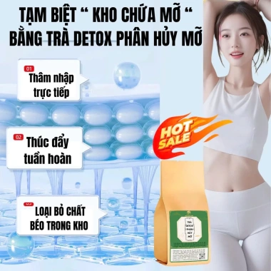 Trà detox giảm cân Fengcha - Chuyển hoá mỡ thừa, làm mềm mô mỡ, đào thải an toàn, không mệt mỏi, 30 lọc, giá 275.000 8