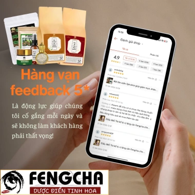 Trà detox giảm cân Fengcha - Chuyển hoá mỡ thừa, làm mềm mô mỡ, đào thải an toàn, không mệt mỏi, 30 lọc, giá 275.000 9