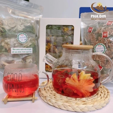 Trà Detox Mix Trái Cây và Hoa Lá Pha Đin Điện Biên 30 Gói - Giá 355.000 VNĐ