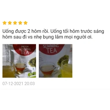 Trà Detox Slimming Tea Nanogize: Giảm Cân Nhanh, Đốt Mỡ, Giá Ưu Đãi 490.000₫ 5