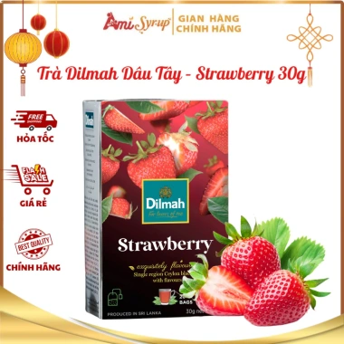 Trà Dilmah Dâu Tây 30g 20 Túi Lọc, Hương Dâu Ngọt Ngào, Giá Giảm 56.220 VND