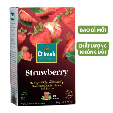 Trà Dilmah Dâu Tây 30g 20 Túi Lọc, Hương Dâu Ngọt Ngào, Giá Giảm 56.220 VND 3 Trà Dilmah Dâu Tây 30g 20 Túi Lọc, Hương Dâu Ngọt Ngào, Giá Giảm 56.220 VND 3