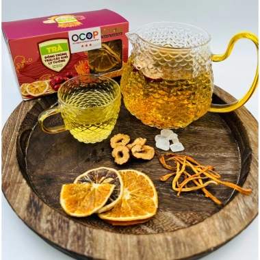 Trà Đông Trùng Trái Cây Khô Lý Tưởng 120g - Hộp 8 Gói Nhỏ Giá 68,200 VND 5