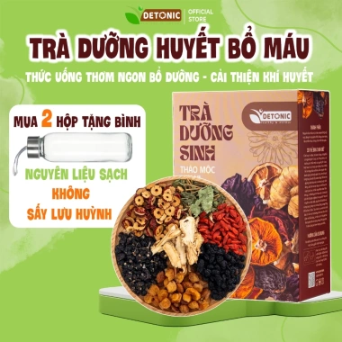 Trà dưỡng huyết DETONIC - Bổ máu, giảm mệt mỏi, chóng mặt, nguyên liệu thiên nhiên, chỉ 185.000 VND Trà dưỡng huyết DETONIC - Bổ máu, giảm mệt mỏi, chóng mặt, nguyên liệu thiên nhiên, chỉ 185.000 VND