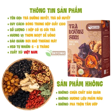 Trà dưỡng huyết DETONIC - Bổ máu, giảm mệt mỏi, chóng mặt, nguyên liệu thiên nhiên, chỉ 185.000 VND 3