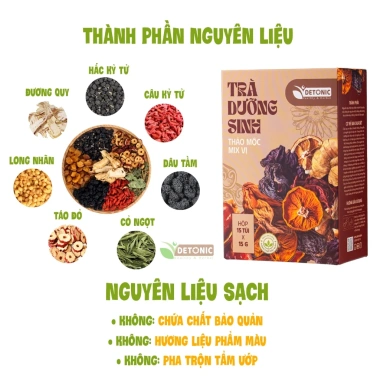 Trà dưỡng huyết DETONIC - Bổ máu, giảm mệt mỏi, chóng mặt, nguyên liệu thiên nhiên, chỉ 185.000 VND 4