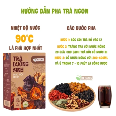 Trà dưỡng huyết DETONIC - Bổ máu, giảm mệt mỏi, chóng mặt, nguyên liệu thiên nhiên, chỉ 185.000 VND 5
