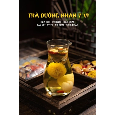 Trà Dưỡng Nhan 7 Vị Thảo Mộc Mộc Trà Organic - Thanh Lọc Cơ Thể, Mát Gan, Giữ Dáng, Da Đẹp 3