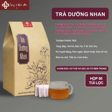 Trà Dưỡng Nhan Thanh Lọc - Cân Bằng Nội Tiết, Dưỡng Da, Sáng Da, Chống Lão Hóa - 166.300₫