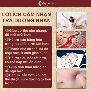 Trà Dưỡng Nhan Thanh Lọc - Cân Bằng Nội Tiết, Dưỡng Da, Sáng Da, Chống Lão Hóa - 166.300₫
