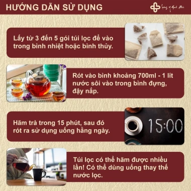 Trà Dưỡng Nhan Thanh Lọc - Cân Bằng Nội Tiết, Dưỡng Da, Sáng Da, Chống Lão Hóa - 166.300₫