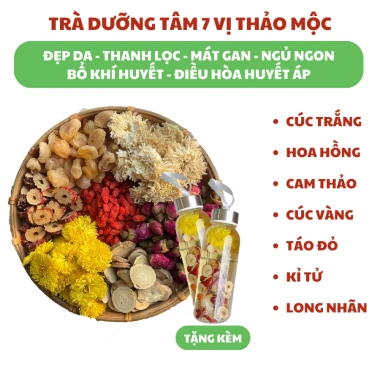 Trà Dưỡng Tâm 7 Vị Thảo Mộc 30 Gói - An Thần, Ngủ Ngon, Thanh Lọc Gan, Chai hoặc Túi Lọc - 175.000 VND 3