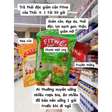 Trà Fitne Thái Lan túi lọc mẫu mới 30-40g chính hãng - Giảm cân, thanh lọc, giá ưu đãi 157.940₫
