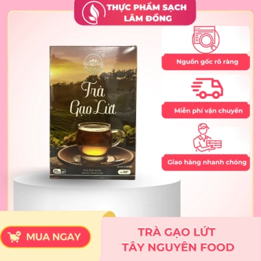Trà gạo lứt Tây Nguyên Food giảm cân, thanh lọc cơ thể, mát gan, ngủ ngon 500g - Giá ưu đãi 173k