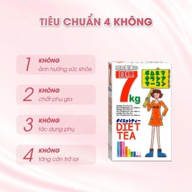Trà Giảm Cân Showa Seiyaku 7kg - Giảm Mỡ Bụng, Thanh Lọc Cơ Thể Nhật Bản 30 Gói