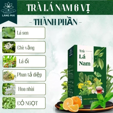 Trà Giảm Mỡ Làng Mai Lá Nam Thải Mỡ Bụng Đùi Nhẹ Người Hộp 60 Gói 71.200 VND 4 Trà Giảm Mỡ Làng Mai Lá Nam Thải Mỡ Bụng Đùi Nhẹ Người Hộp 60 Gói 71.200 VND 4