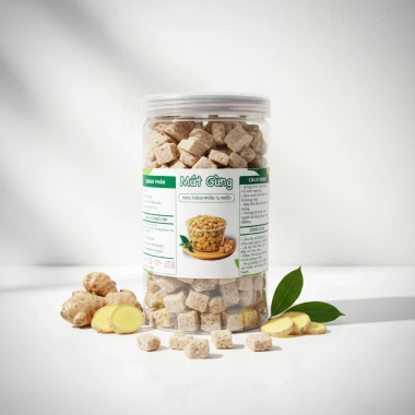 Trà Gừng 500g + Mứt Gừng 350g - Gừng Gió Đường Phèn, Giá 165k, Tăng Cường 4