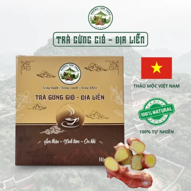 Trà Gừng Gió Địa Liền Dưỡng Tâm Thảo - Trà Thảo Mộc ấm Bụng, Giảm Lạnh, Hỗ Trợ Tiêu Hóa, Túi Lọc 200k Giảm giá