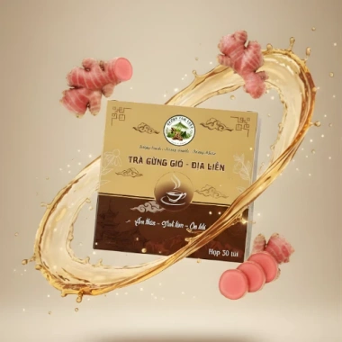 Trà Gừng Gió Địa Liền Dưỡng Tâm Thảo - Trà Thảo Mộc ấm Bụng, Giảm Lạnh, Hỗ Trợ Tiêu Hóa, Túi Lọc 200k Giảm giá