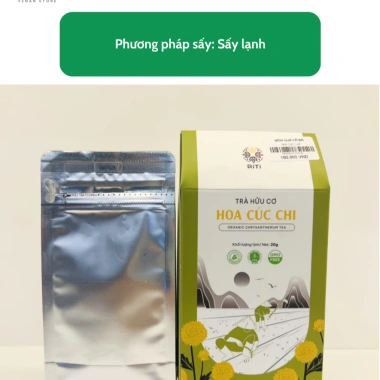 Trà Hoa Cúc Chi hữu cơ không biến đổi gen - Thanh nhiệt, ngủ ngon, gói 20g, giá 208.000₫ 6