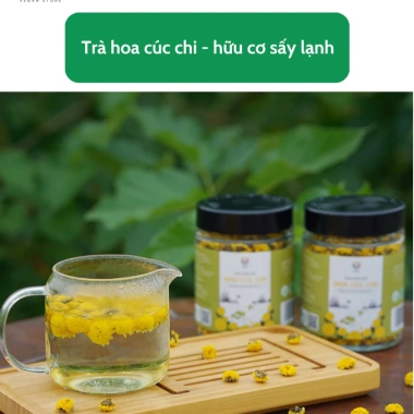Trà Hoa Cúc Chi hữu cơ không biến đổi gen - Thanh nhiệt, ngủ ngon, gói 20g, giá 208.000₫ 8
