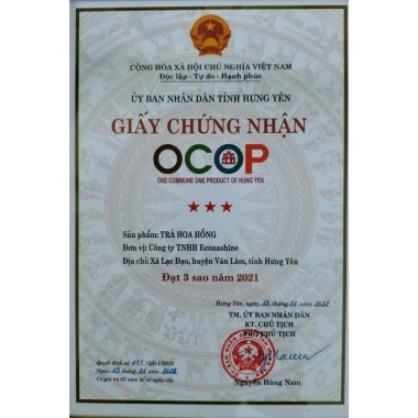 Trà hoa hồng sấy lạnh Econashine: Lọ thuỷ tinh, dưỡng nhan, làm đẹp da tự nhiên 3