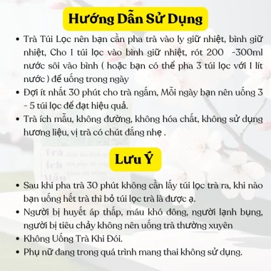Trà Ích Mẫu 40 Túi Lọc - Điều Hòa Kinh Nguyệt, Giảm Đau Bụng Kinh 90.000₫ 8