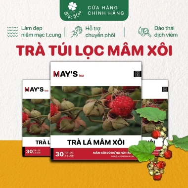 Trà Lá Mâm Xôi Túi Lọc 90k - Hỗ Trợ Làm Đẹp Niêm Mạc, Thả Tự Nhiên, Chuyển Phôi IVF/IUI