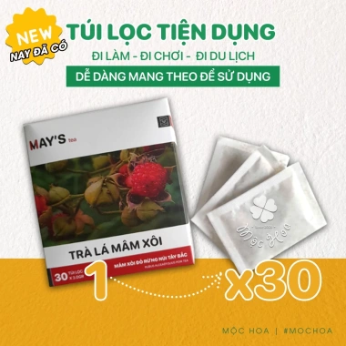 Trà Lá Mâm Xôi Túi Lọc 90k - Hỗ Trợ Làm Đẹp Niêm Mạc, Thả Tự Nhiên, Chuyển Phôi IVF/IUI