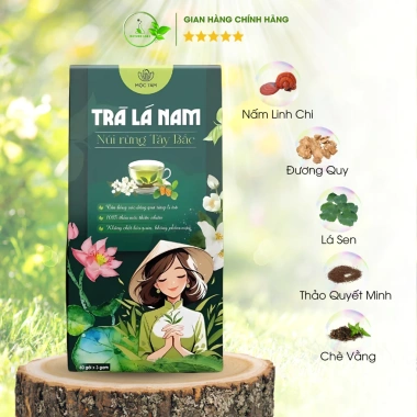 Trà lá nam 10 vị detox giảm cân thải độc gan hiệu quả - Hộp 60 gói 55.000 VND
